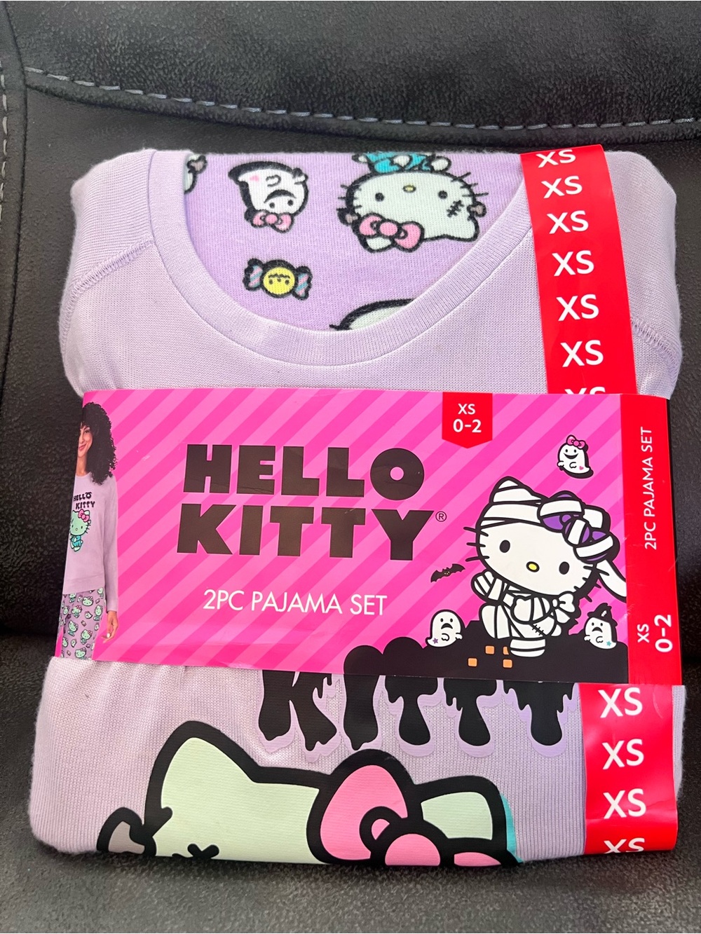 Hello Kitty Lavender & Pink Women 2-Piece Pajama Set